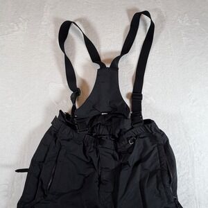 Obermeyer Ski Bib Overalls Mens Medium Black Suspenders Snowboarding Winter